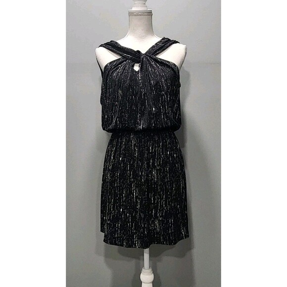 Max Studio Dresses & Skirts - Max Studio Women's Criss Cross Neckline Mini Dress, Black & Cream Sizes Medium